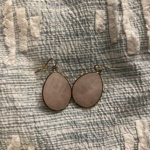Elegant Pink Teardrop Earrings